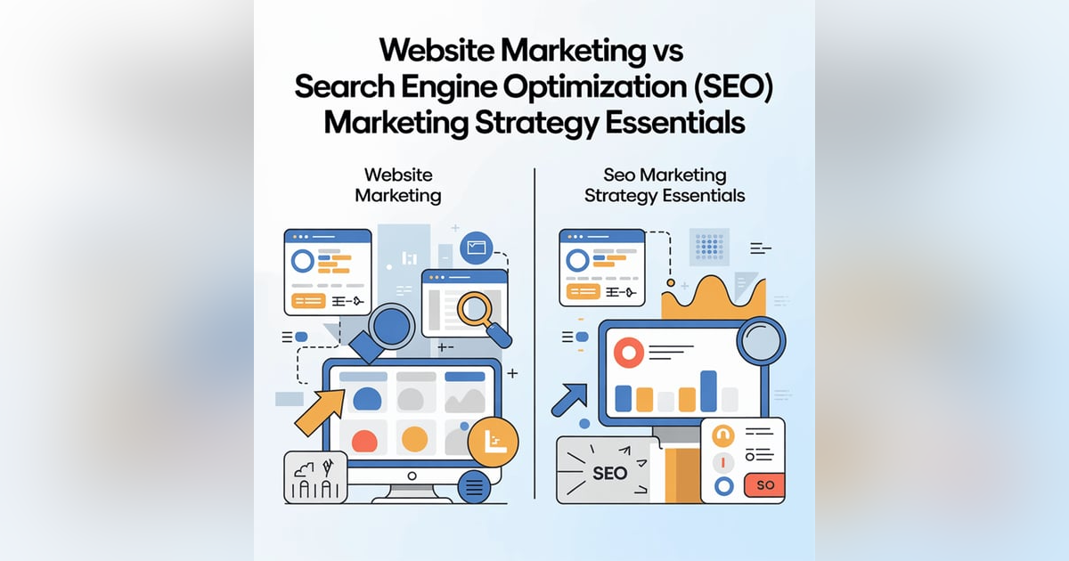 Website Marketing vs. SEO Marketing | The Complete Digital Business Essentials Guide with Favour Obasi-ike Website Marketing vs. SEO Marketing | The Complete Digital Business Essentials Guide with Favour Obasi-ike