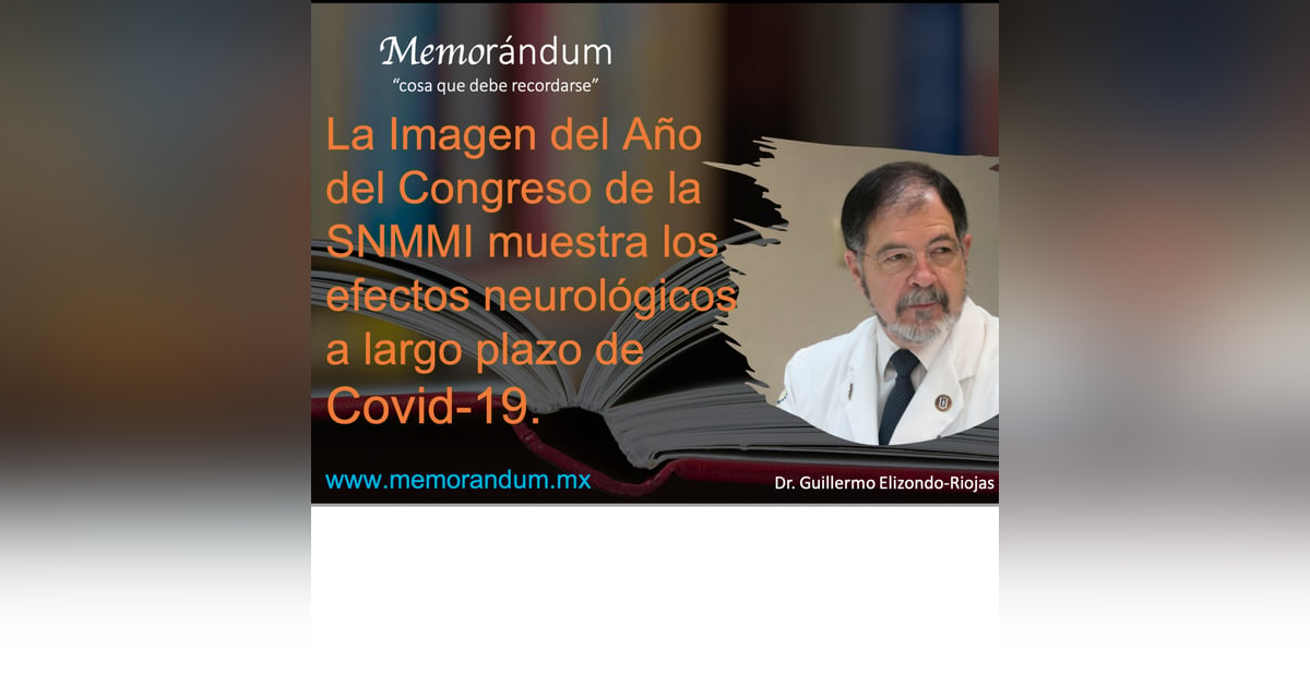 La Imagen del Año del Congreso de la SNMMI muestra los efectos neurológicos a largo plazo de Covid-19. La Imagen del Año del Congreso de la SNMMI muestra los efectos neurológicos a largo plazo de Covid-19.
