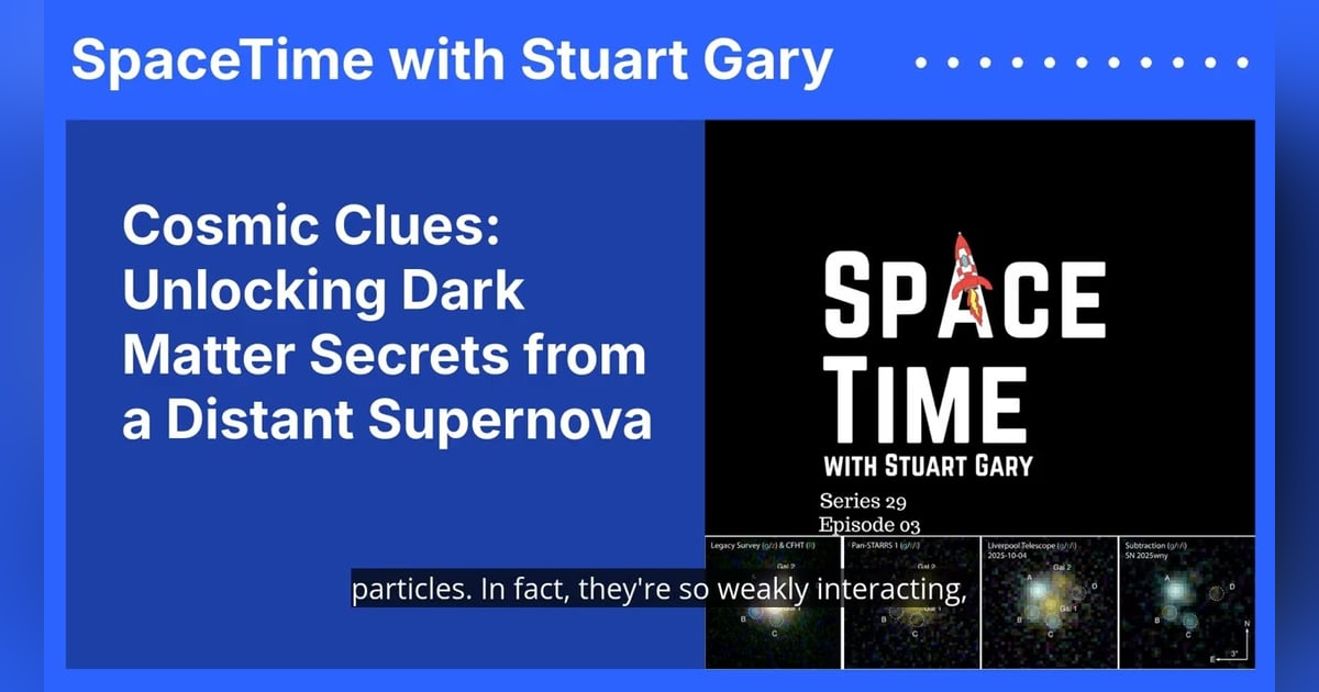 Cosmic Clues: Unlocking Dark Matter Secrets from a Distant Supernova Cosmic Clues: Unlocking Dark Matter Secrets from a Distant Supernova