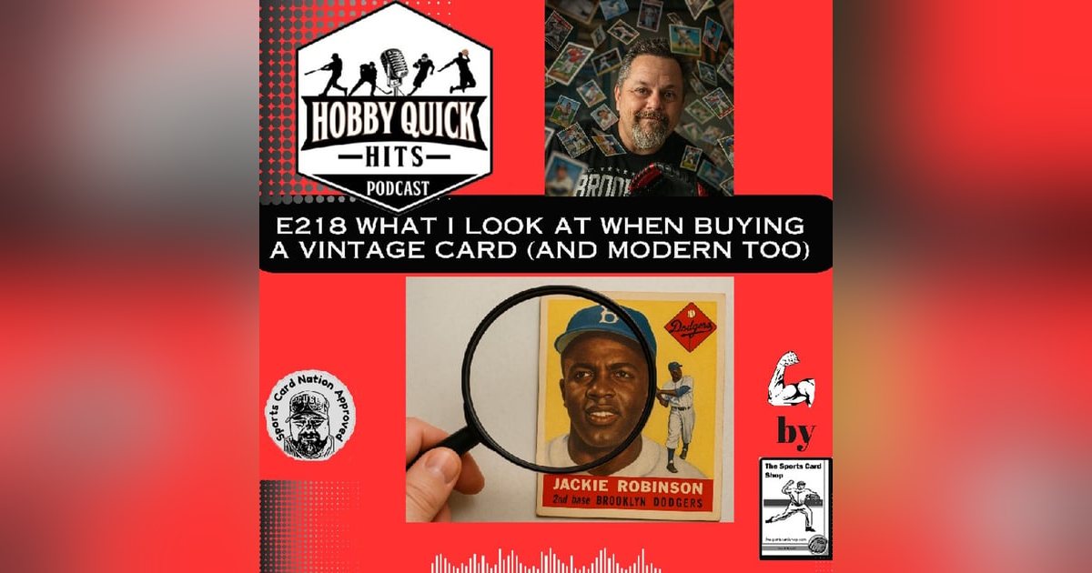 'What do I look for in a Vintage Card?(and also modern too) Hobby Quick Hits E218 'What do I look for in a Vintage Card?(and also modern too) Hobby Quick Hits E218