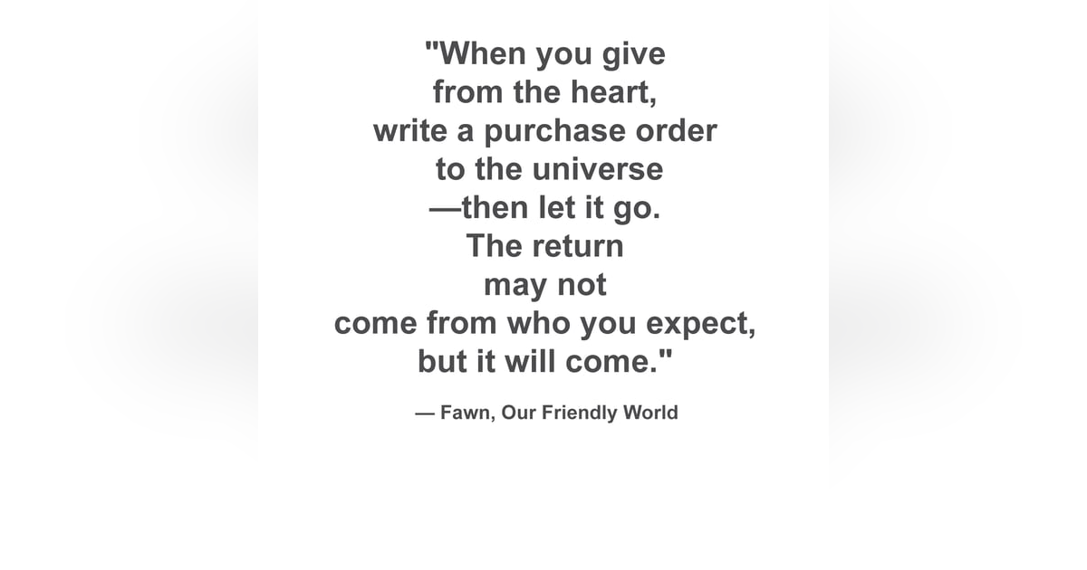 The Spiritual Purchase Order: Letting Go and Trusting the Universe The Spiritual Purchase Order: Letting Go and Trusting the Universe