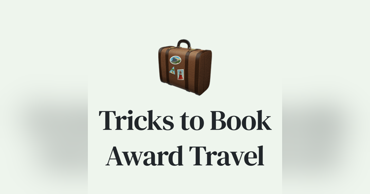 image for 🧳 20 Tactics to Book Travel with Points