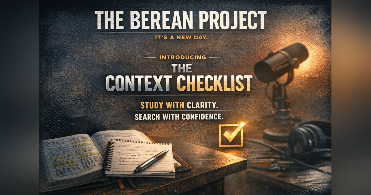 Introducing the Context Checklist Tool Introducing the Context Checklist Tool