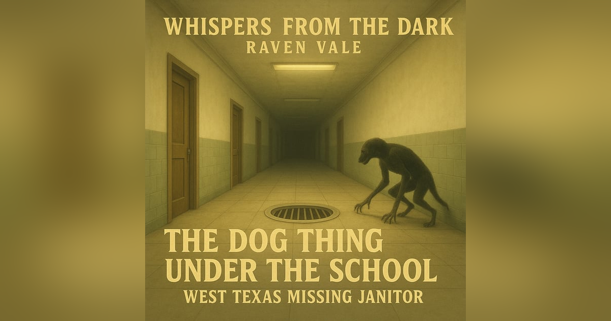 The Dog Thing Under the School: West Texas Missing Janitor | Shadow Creature Mystery The Dog Thing Under the School: West Texas Missing Janitor | Shadow Creature Mystery