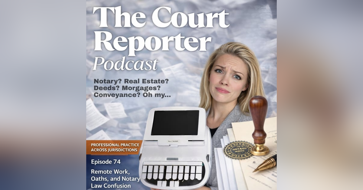 #74 - Navigating the Confusion of Notary Requirements for Court Reporters #74 - Navigating the Confusion of Notary Requirements for Court Reporters