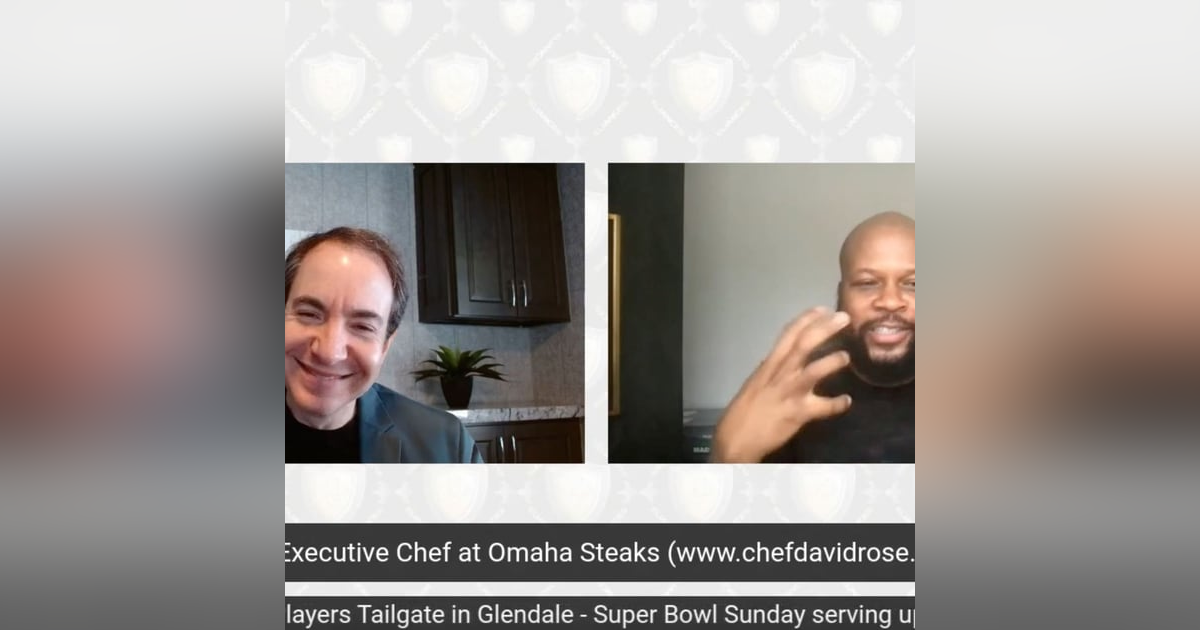 David Rose, Executive Chef Omaha Steaks, Food Network Star finalist, Super Bowl Players Tailgate David Rose, Executive Chef Omaha Steaks, Food Network Star finalist, Super Bowl Players Tailgate