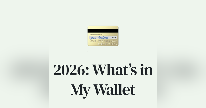 image for π³ What's in My Wallet for 2026