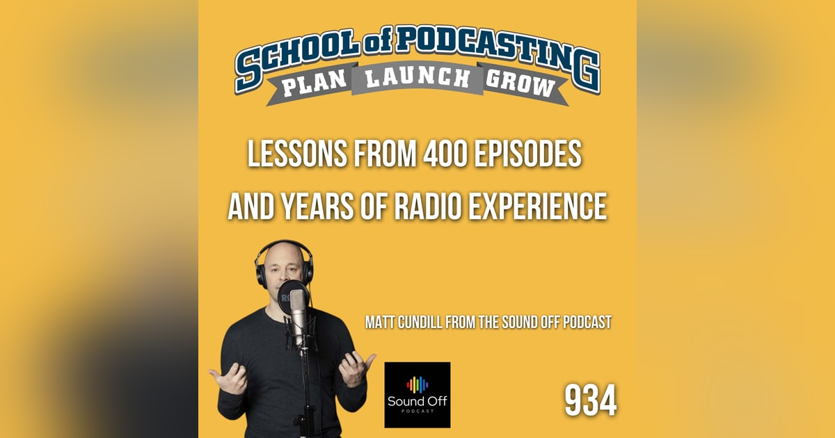 Podcast Lessons From 400 Episodes with Matt Cundill Podcast Lessons From 400 Episodes with Matt Cundill