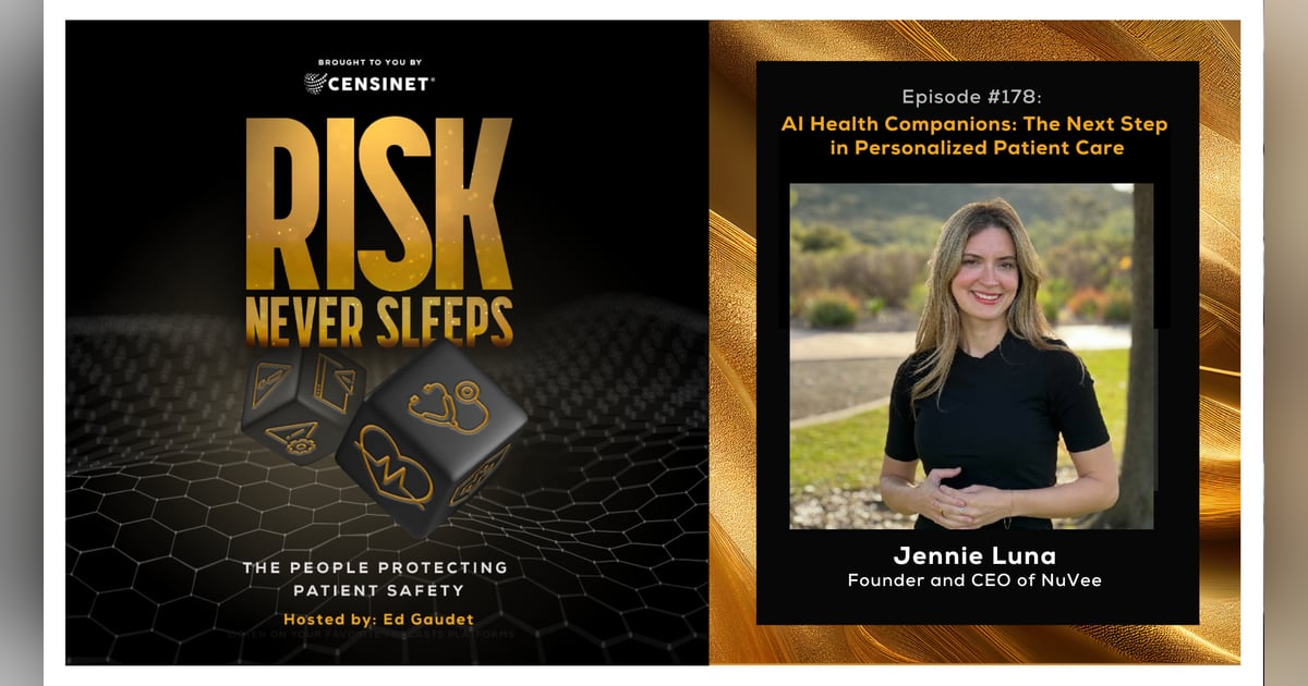 Episode #178. AI Health Companions: The Next Step in Personalized Patient Care, with Dr. Jennie Luna, Founder and CEO of NuVee Episode #178. AI Health Companions: The Next Step in Personalized Patient Care, with Dr. Jennie Luna, Founder and CEO of NuVee