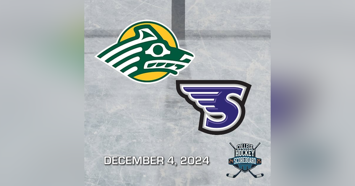 Anchorage stops Stonehill; BC men top UConn in OT; BC women, Northeastern prevail in Hockey East - CHS 12-4-24 Anchorage stops Stonehill; BC men top UConn in OT; BC women, Northeastern prevail in Hockey East - CHS 12-4-24