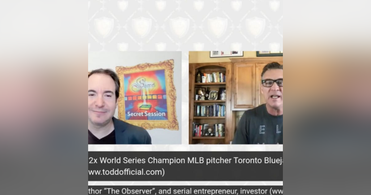 Todd Stottlemyre, 2x World Series Champion MLB pitcher, author The Observer, entrepreneur, investor Todd Stottlemyre, 2x World Series Champion MLB pitcher, author The Observer, entrepreneur, investor