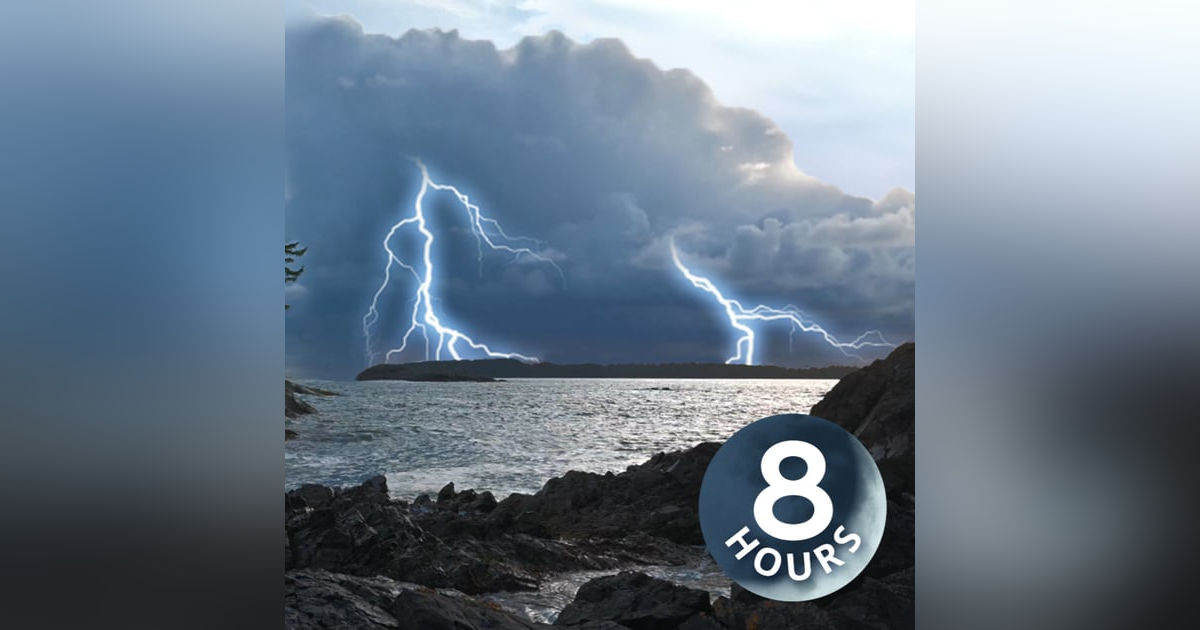 Distant Thunderstorm & Rolling Waves | Sound of Water and Thunder Noise For Sleeping 8 Hours Distant Thunderstorm & Rolling Waves | Sound of Water and Thunder Noise For Sleeping 8 Hours