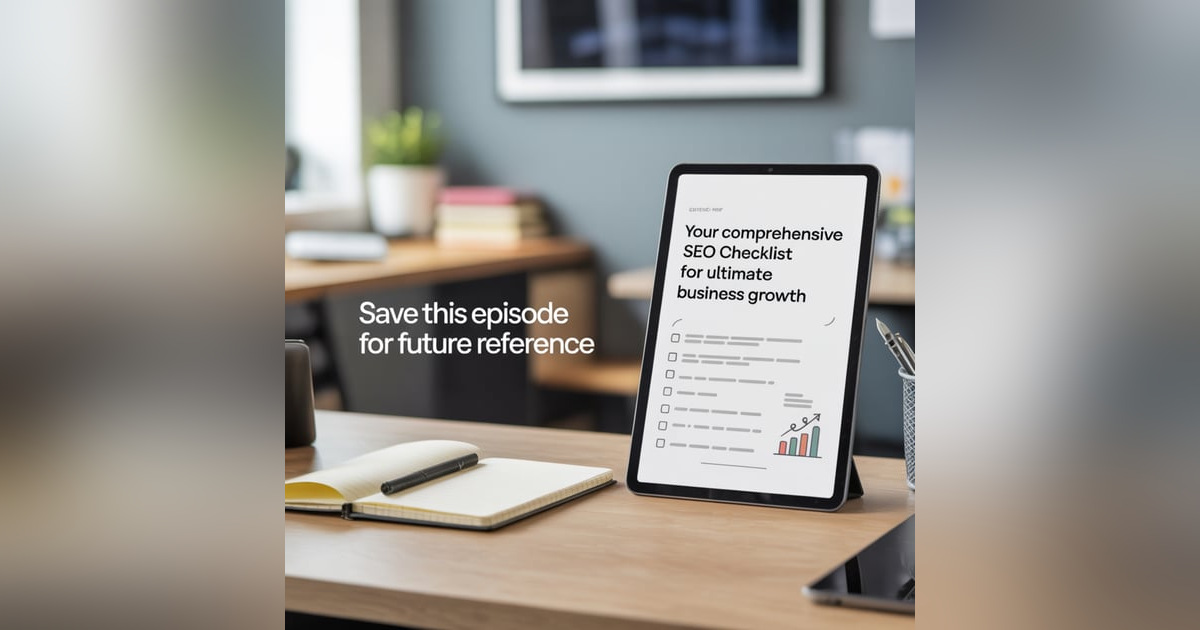 Your Comprehensive SEO Checklist for Ultimate Business Growth - Save This Episode For Future Reference with SEO Expert, Favour Obasi-ike Your Comprehensive SEO Checklist for Ultimate Business Growth - Save This Episode For Future Reference with SEO Expert, Favour Obasi-ike