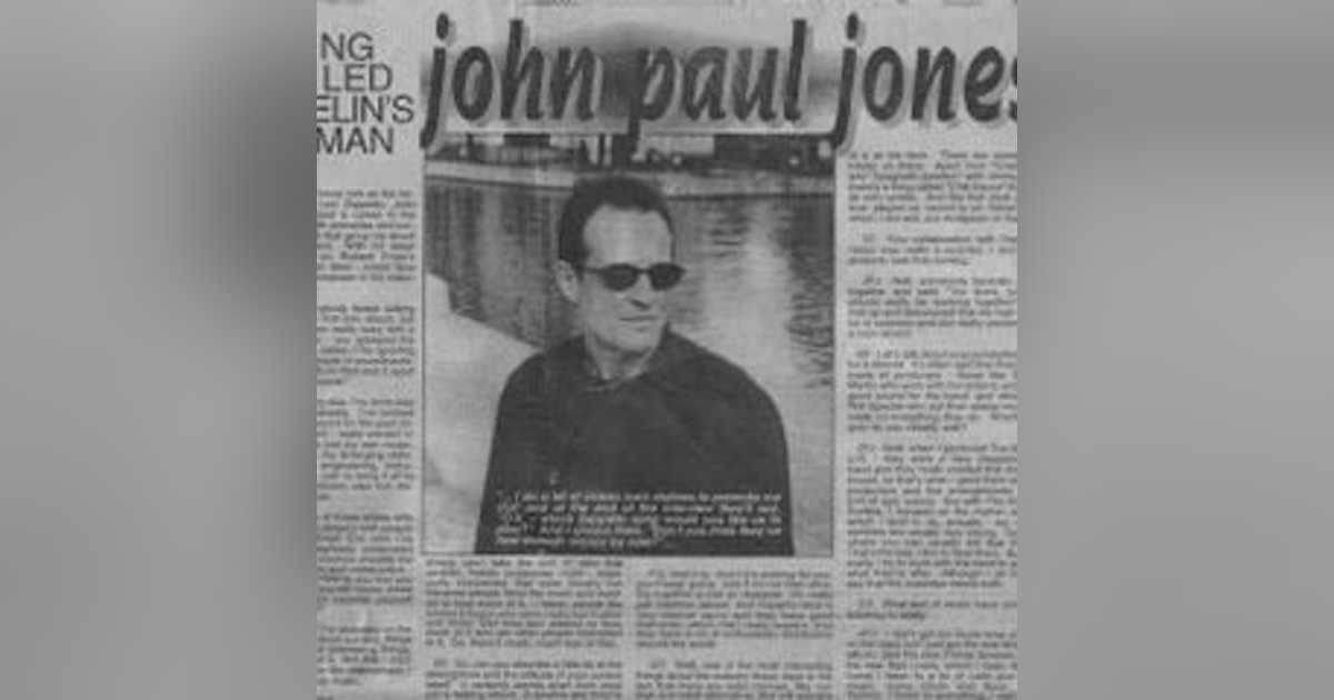 Episode 112: FLUXEDO JUNCTION - 4/4/00 (John Paul Jones of Led Zeppelin) Episode 112: FLUXEDO JUNCTION - 4/4/00 (John Paul Jones of Led Zeppelin)