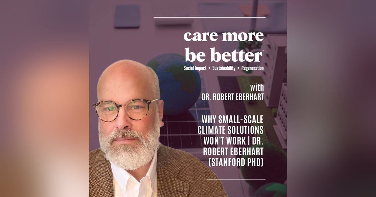 Why Small-Scale Climate Solutions Won't Work | Dr. Robert Eberhart (Stanford PhD) Why Small-Scale Climate Solutions Won't Work | Dr. Robert Eberhart (Stanford PhD)
