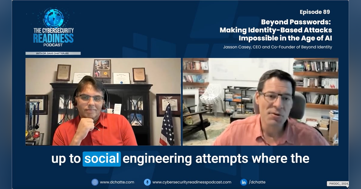 Beyond Passwords: Making Identity-Based Attacks Impossible in the Age of AI Beyond Passwords: Making Identity-Based Attacks Impossible in the Age of AI