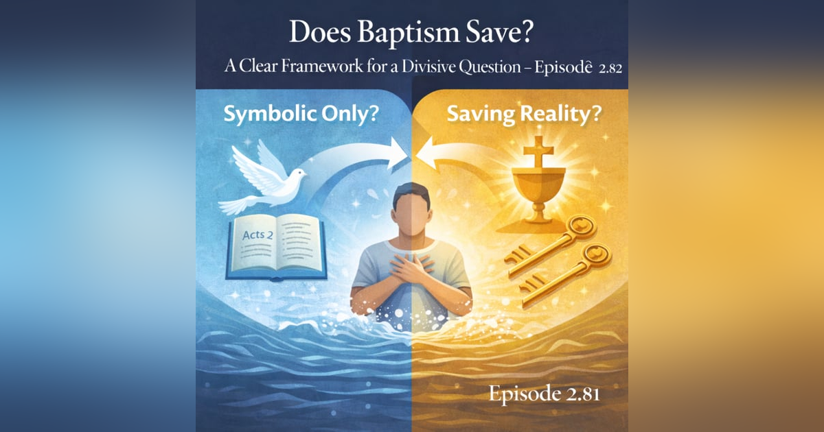 Does Baptism Save? A Clear Framework for a Divisive Question Does Baptism Save? A Clear Framework for a Divisive Question