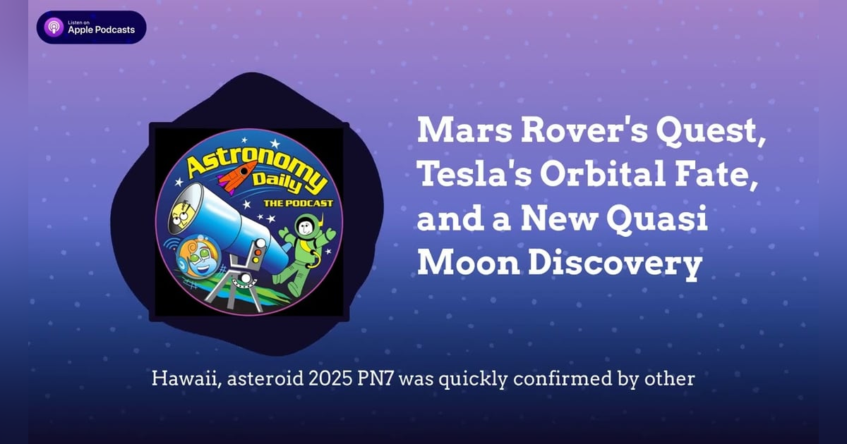 Mars Rover’s Quest, Tesla’s Orbital Fate, and a New Quasi Moon Discovery Mars Rover’s Quest, Tesla’s Orbital Fate, and a New Quasi Moon Discovery