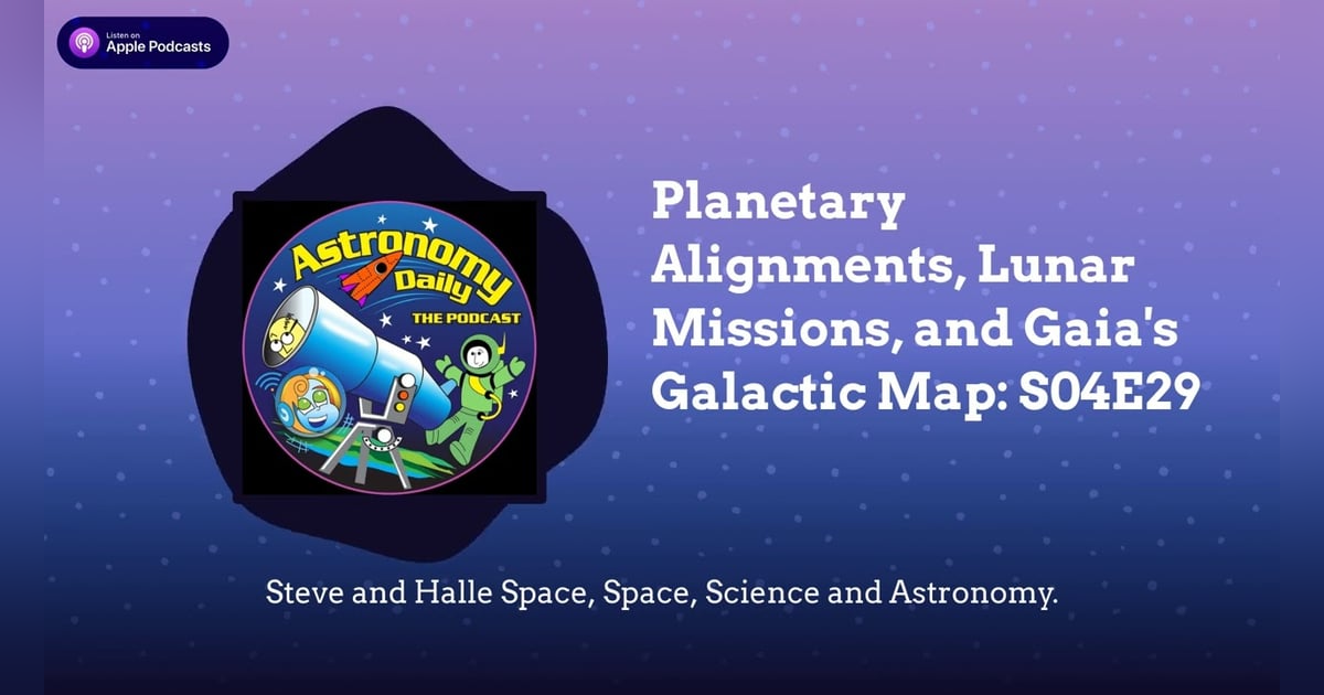 Planetary Alignments, Lunar Missions, and Gaia’s Galactic Map: S04E29 Planetary Alignments, Lunar Missions, and Gaia’s Galactic Map: S04E29