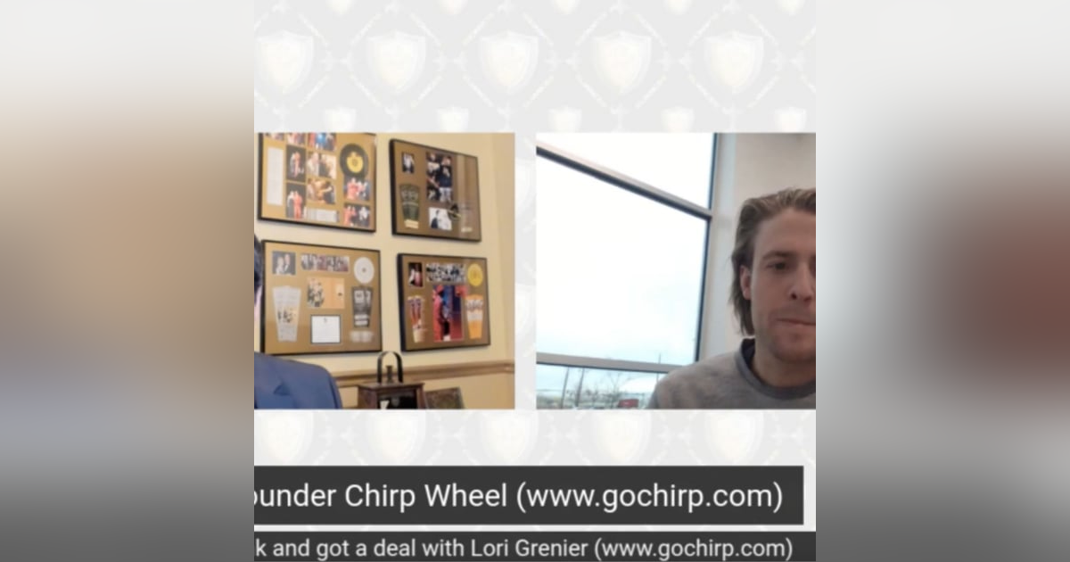Tate Stock Founder of the Chirp Wheel, struck SharkTank win with Lori Grenier Tate Stock Founder of the Chirp Wheel, struck SharkTank win with Lori Grenier