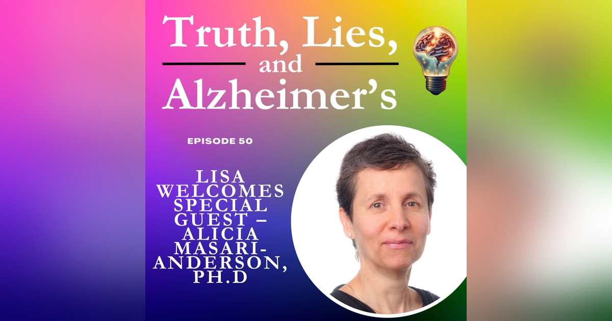 Lisa Welcomes Special Quest – Alicia Masari-Anderson, Ph.D Lisa Welcomes Special Quest – Alicia Masari-Anderson, Ph.D