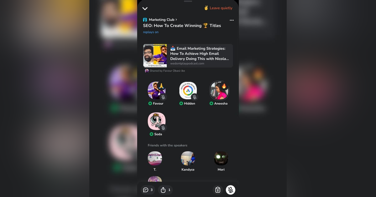 SEO: How To Create Winning ๐ Titles | Clubhouse App Room ๐ SEO: How To Create Winning ๐ Titles | Clubhouse App Room ๐