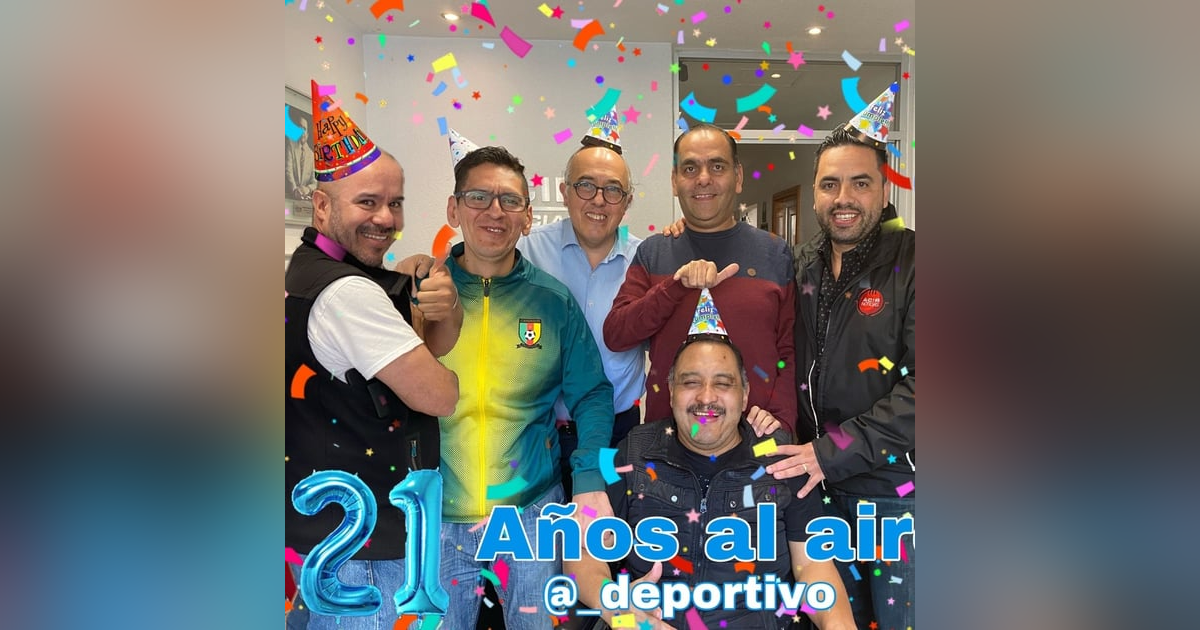 Celebrando 21 años al aire en Espacio Deportivo de la Tarde 06 de Enero 2023 Celebrando 21 años al aire en Espacio Deportivo de la Tarde 06 de Enero 2023
