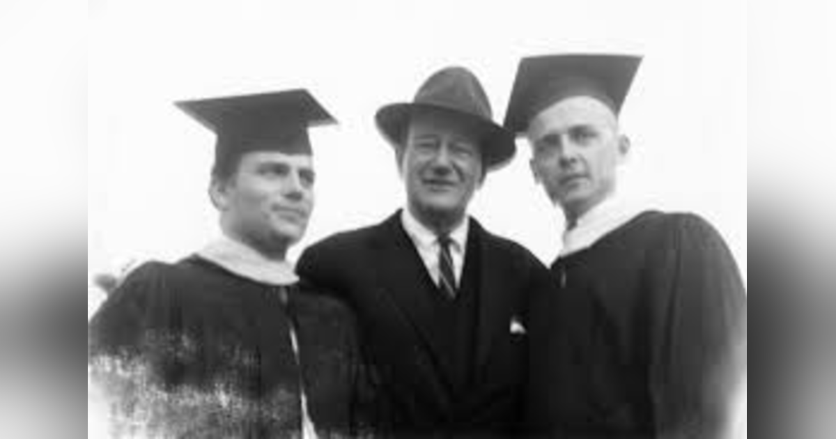 THE DAY JOHN WAYNE WENT TO HARVARD THE DAY JOHN WAYNE WENT TO HARVARD
