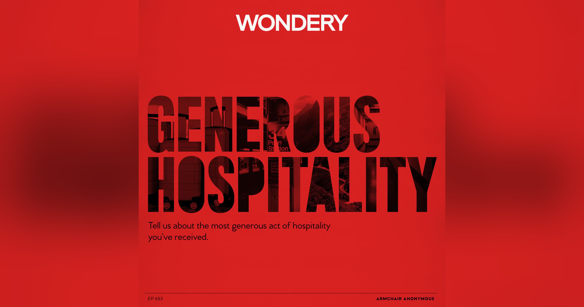 Armchair Anonymous: Generous Hospitality Armchair Anonymous: Generous Hospitality