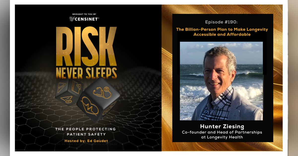 Episode #190. The Billion-Person Plan to Make Longevity Accessible and Affordable, with Hunter Ziesing, co-founder and Head of Partnerships at Longevity Health Episode #190. The Billion-Person Plan to Make Longevity Accessible and Affordable, with Hunter Ziesing, co-founder and Head of Partnerships at Longevity Health