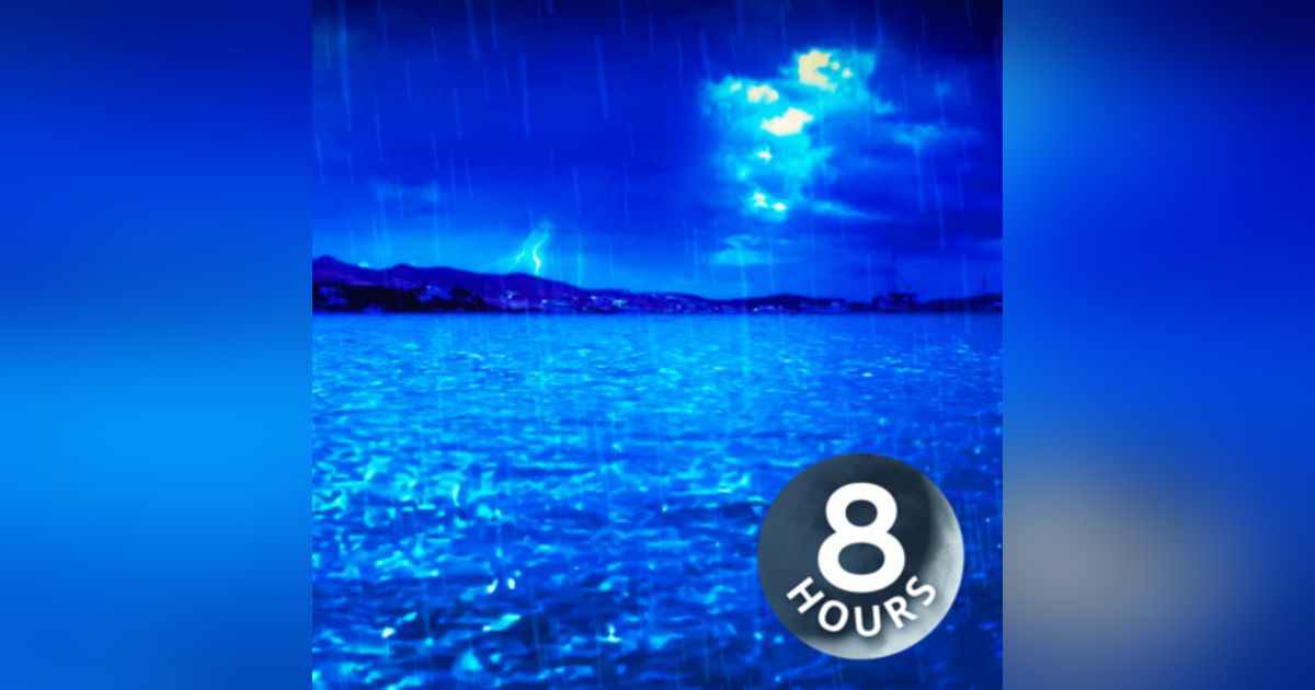 Rain Sounds & Thunderstorm with Ocean Waves 8 Hours | Sleep, Study or Focus with White Noise Rain Sounds & Thunderstorm with Ocean Waves 8 Hours | Sleep, Study or Focus with White Noise