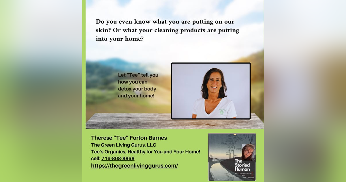 Season 5. Ep 1:Therese "Tee" Forton-Barnes teaches us easy ways to detox our homes and bodies! Season 5. Ep 1:Therese "Tee" Forton-Barnes teaches us easy ways to detox our homes and bodies!