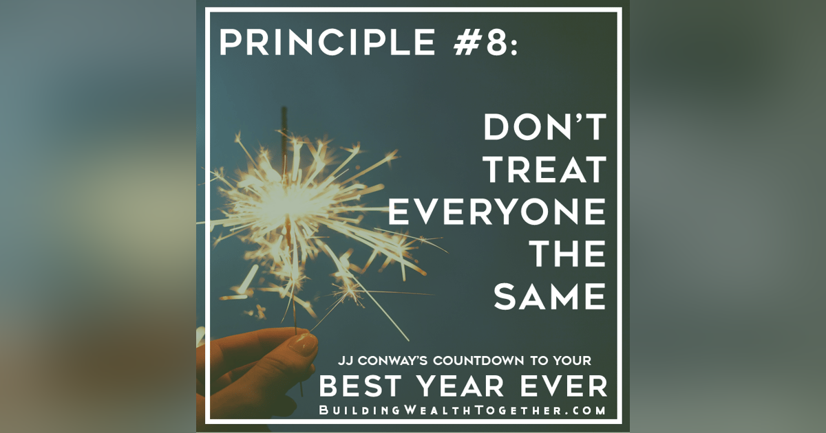 Episode 118: Mindset Monday – Don’t Treat Everyone The Same Episode 118: Mindset Monday – Don’t Treat Everyone The Same