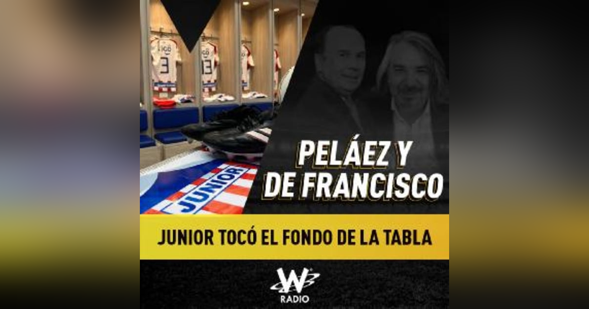 Junior tocó el fondo de la tabla Junior tocó el fondo de la tabla