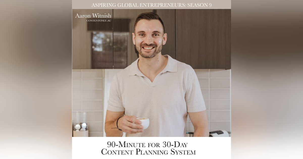 Season 9 Starts! ๐ Aaron Witnish ๐ฆ๐บ Shares His 90-Minute for 30-Day Content Planning System with Favour Obasi-ike Season 9 Starts! ๐ Aaron Witnish ๐ฆ๐บ Shares His 90-Minute for 30-Day Content Planning System with Favour Obasi-ike