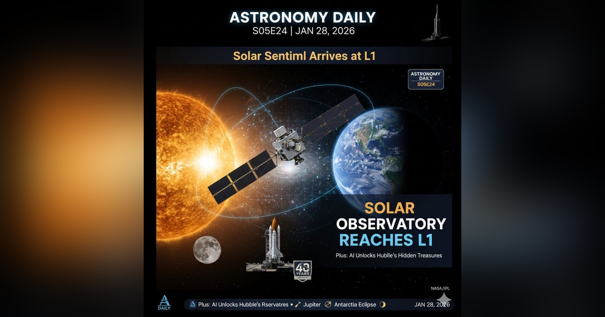 Solar Sentinel Reaches L1, Challenger's 40-Year Legacy, and AI's Hubble Discoveries Solar Sentinel Reaches L1, Challenger's 40-Year Legacy, and AI's Hubble Discoveries