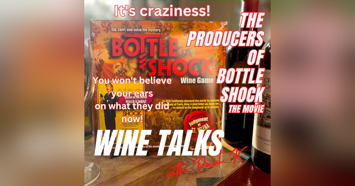 Pure Craziness With The Producers Of Bottle Shock...and Now The Game. Pure Craziness With The Producers Of Bottle Shock...and Now The Game.