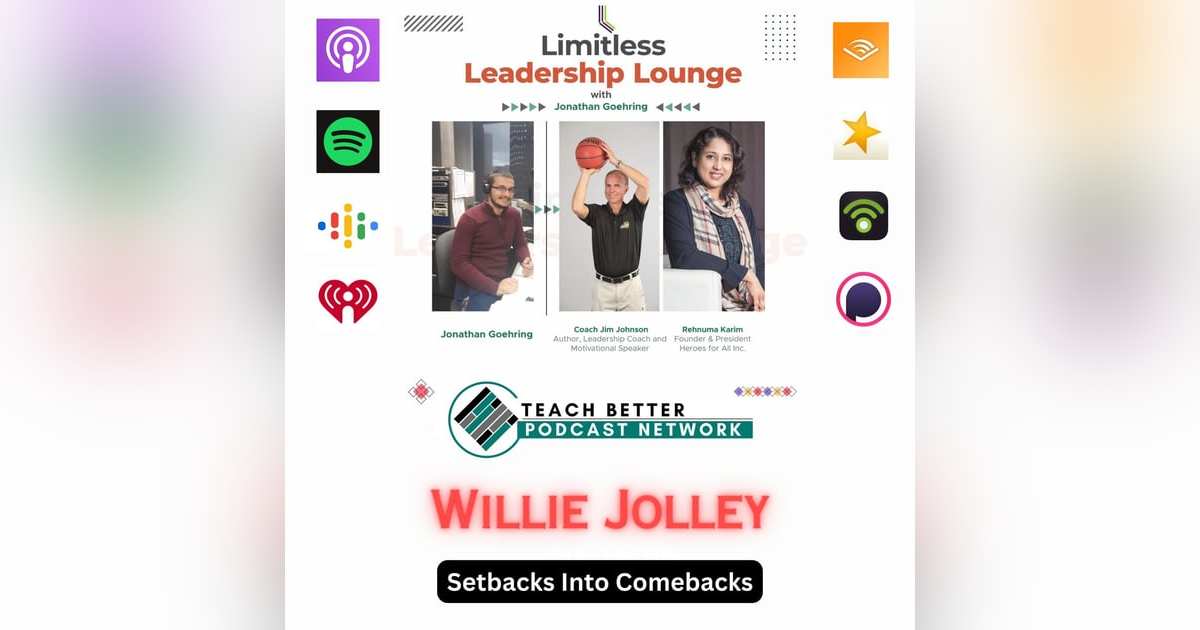 Setbacks Into Comebacks With Dr. Willie Jolley Setbacks Into Comebacks With Dr. Willie Jolley