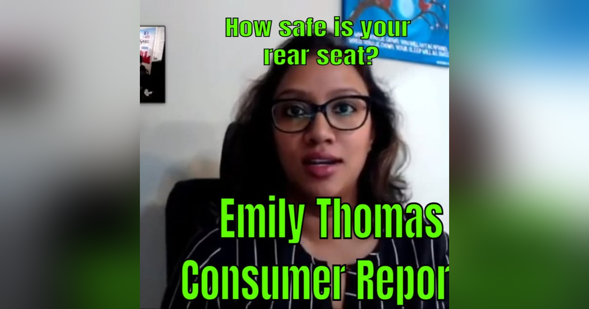 How safe is the rear seat? Consumer Reports has a report and it is This Week In Auto History! How safe is the rear seat? Consumer Reports has a report and it is This Week In Auto History!