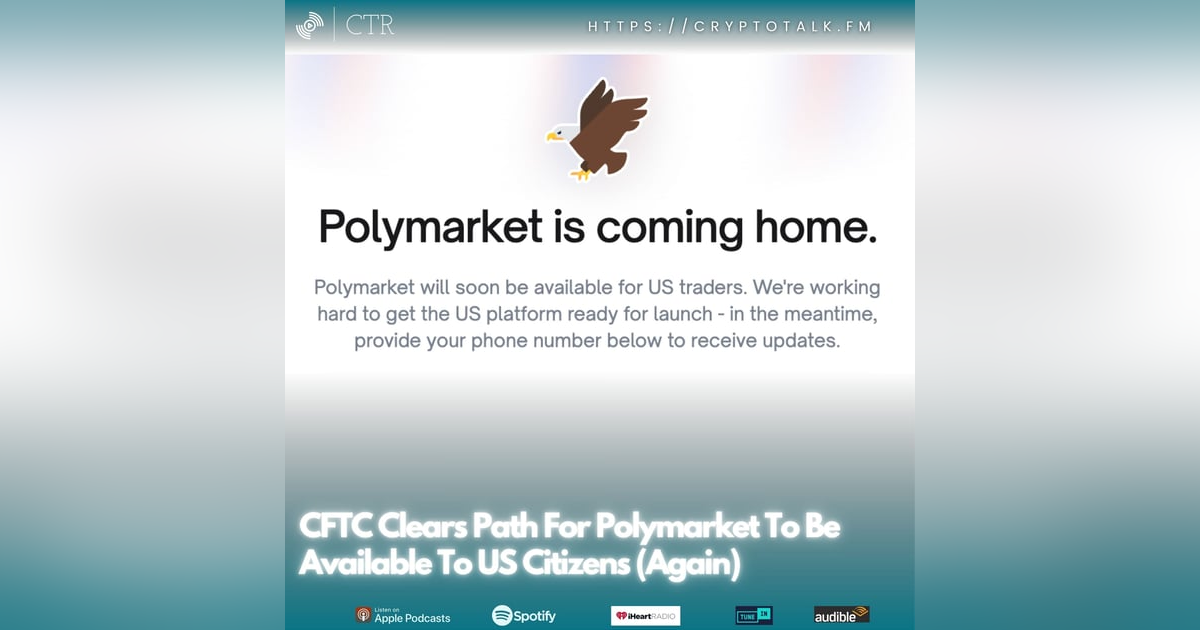 CFTC Clears Path For #Polymarket To Be Available To US Citizens (Again) CFTC Clears Path For #Polymarket To Be Available To US Citizens (Again)