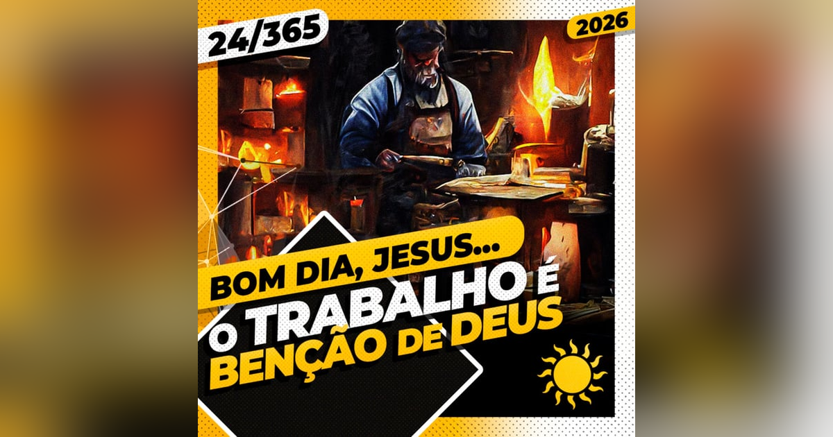 O TRABALHO É BENÇÃO DE DEUS - Bom dia, Jesus! 24/365 (2026) O TRABALHO É BENÇÃO DE DEUS - Bom dia, Jesus! 24/365 (2026)
