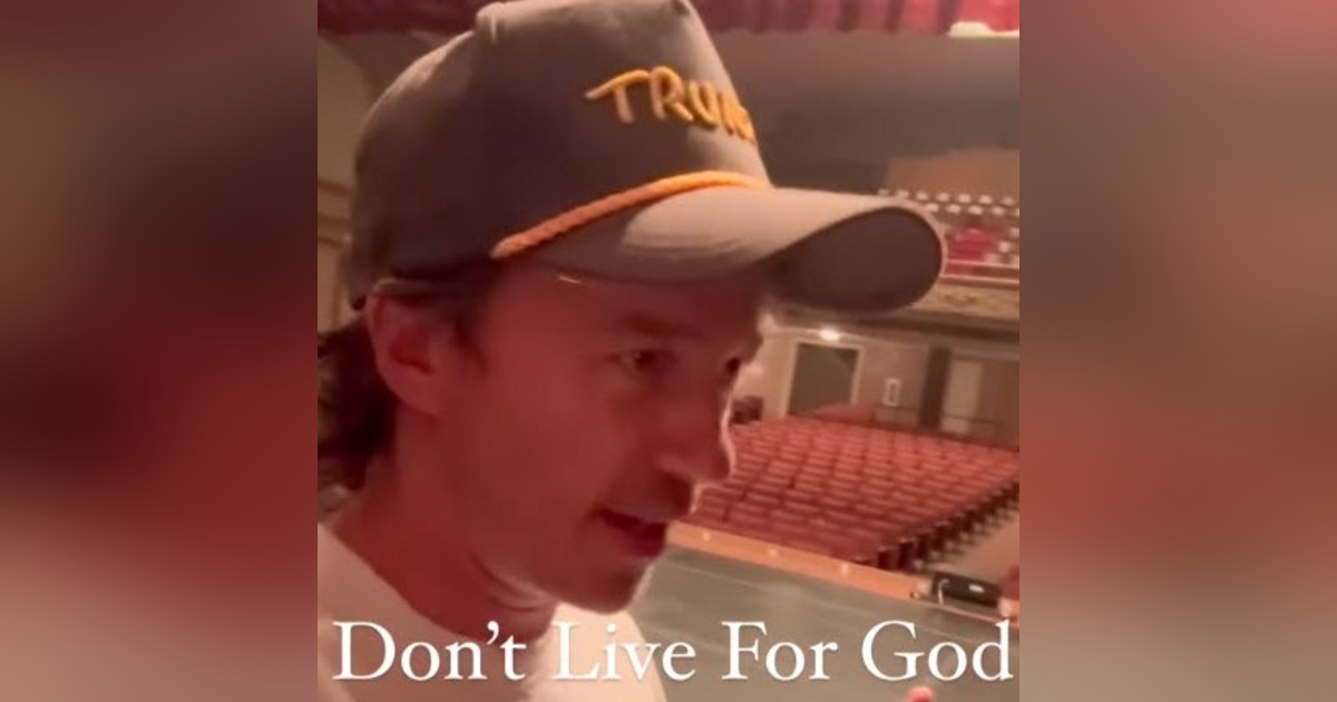 Because of God - not For God Because of God - not For God