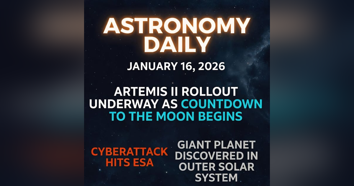 Artemis II Rollout Weekend: NASA Preps Moon Mission + ESA Hacked & Jupiter's Oxygen Surprise Artemis II Rollout Weekend: NASA Preps Moon Mission + ESA Hacked & Jupiter's Oxygen Surprise