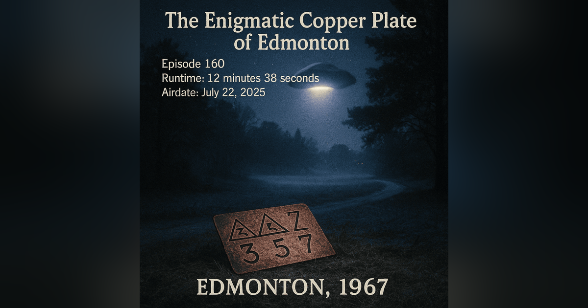The Enigmatic Copper Plate of Edmonton | The Shadow Frequency Ep.160 The Enigmatic Copper Plate of Edmonton | The Shadow Frequency Ep.160
