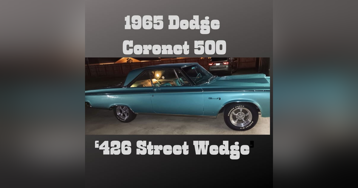 Riding through History with 'Mr. Norm' Krause and the 1965 Dodge Coronet Riding through History with 'Mr. Norm' Krause and the 1965 Dodge Coronet