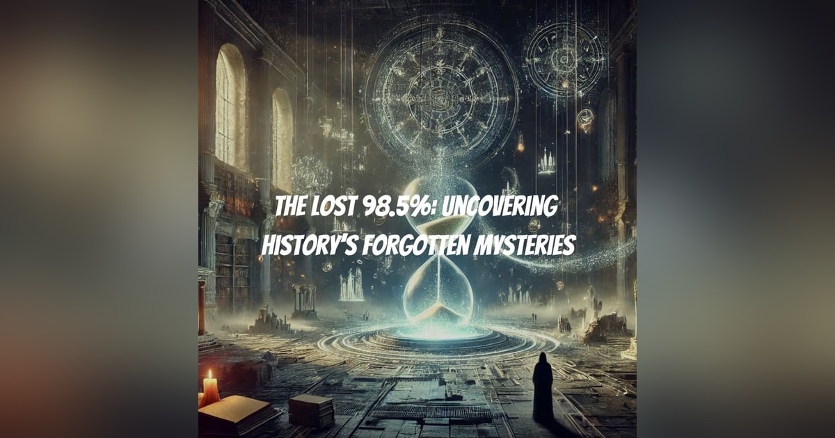 The Lost 98.5%: Uncovering History’s Forgotten Mysteries The Lost 98.5%: Uncovering History’s Forgotten Mysteries