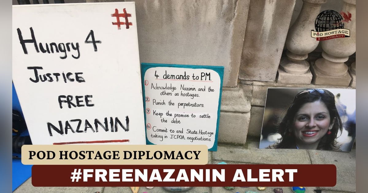 Breaking News Pod: Husband of British hostage in Iran, Nazanin Zaghari-Ratcliffe goes on hunger strike next to Prime Minister’s office| Pod Hostage Diplomacy Breaking News Pod: Husband of British hostage in Iran, Nazanin Zaghari-Ratcliffe goes on hunger strike next to Prime Minister’s office| Pod Hostage Diplomacy