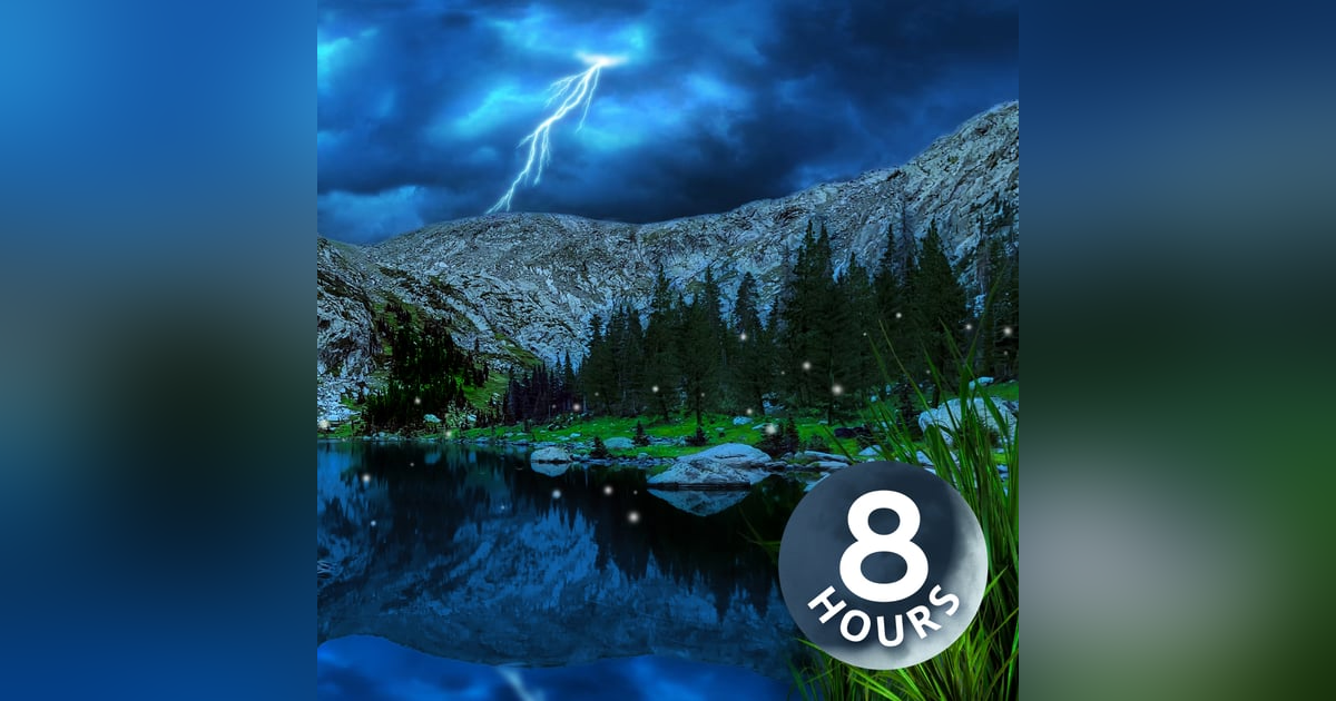 Water White Noise & Distant Thunder for Sleeping | 8 Hour Water White Noise & Distant Thunder for Sleeping | 8 Hour