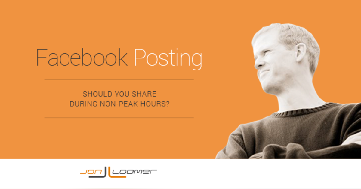 Facebook Content Strategy: Is it Better to Post at Non-Peak Times? Facebook Content Strategy: Is it Better to Post at Non-Peak Times?