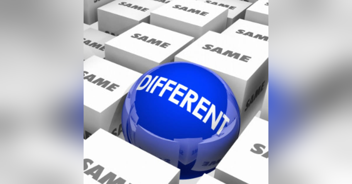 DIFFERENT is BETTER than BEST DIFFERENT is BETTER than BEST